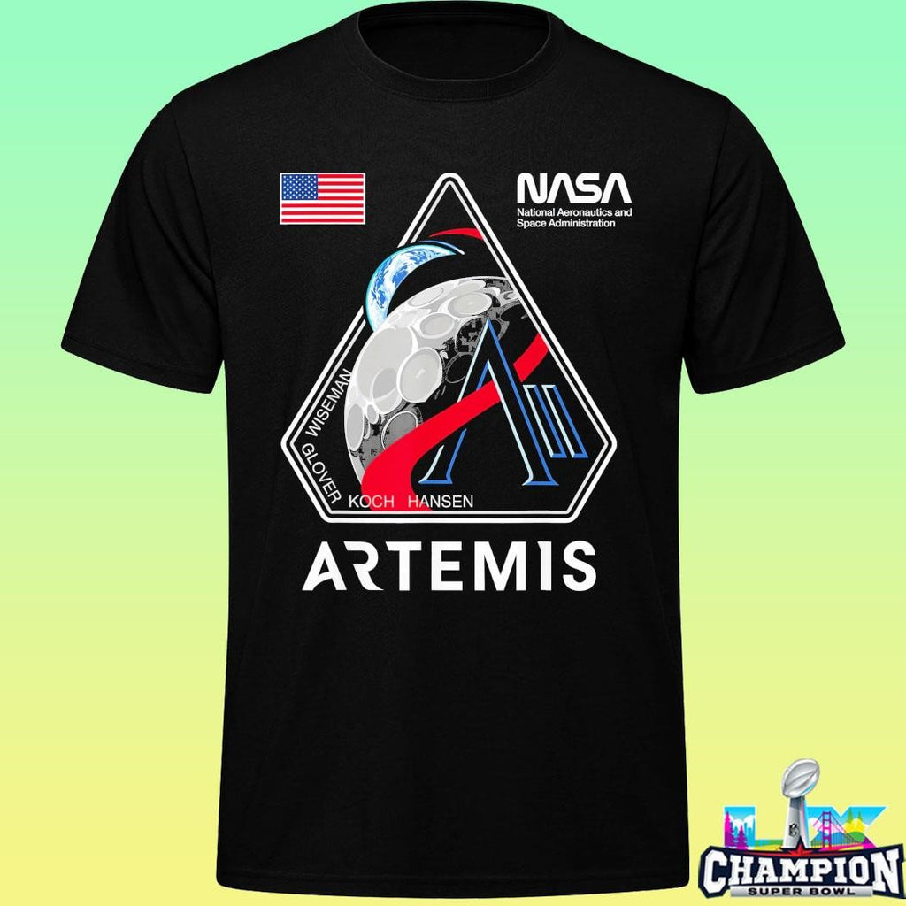 Nasa Artemis Ii Mission Patch Logo Moon Space Program 2026 Shirt