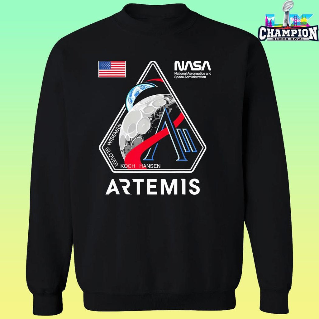 Nasa Artemis Ii Mission Patch Logo Moon Space Program 2026 Shirt