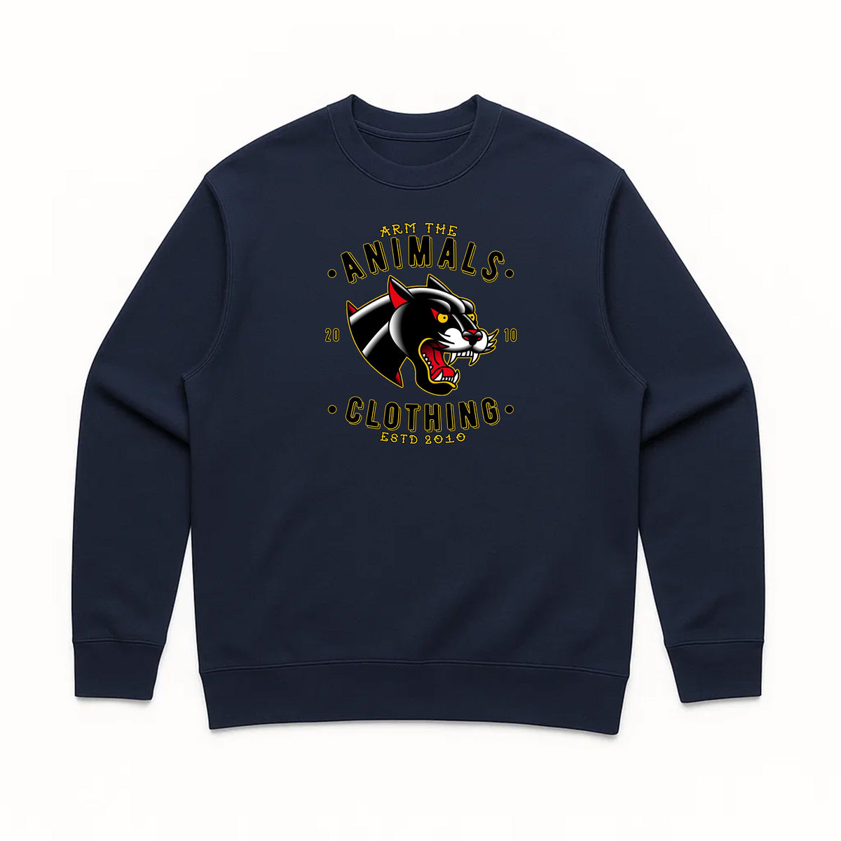 Unisex | Varsity Panther | Crewneck Sweatshirt