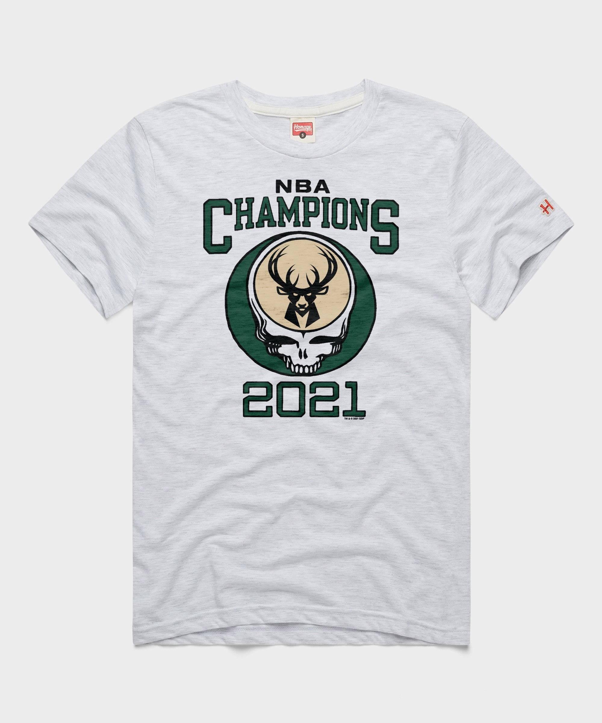 NBA x Grateful Dead 2021 Champs Bucks