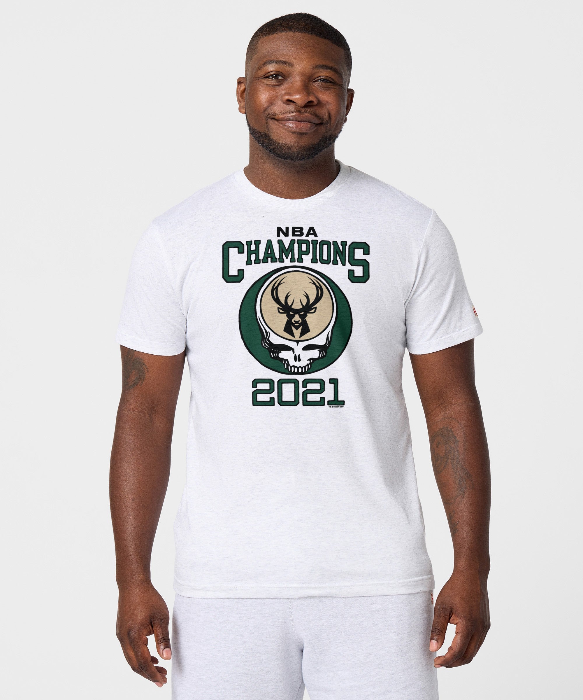 NBA x Grateful Dead 2021 Champs Bucks