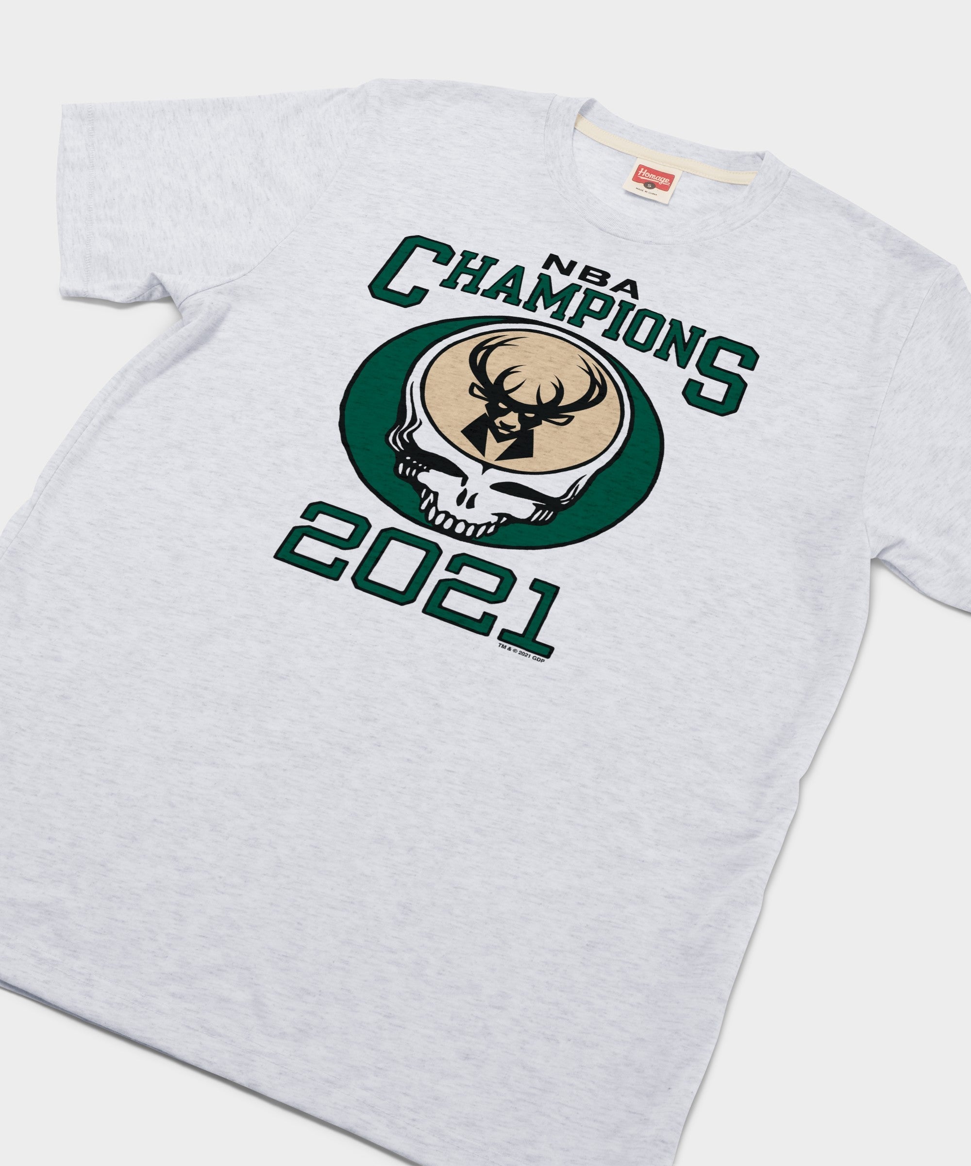 NBA x Grateful Dead 2021 Champs Bucks