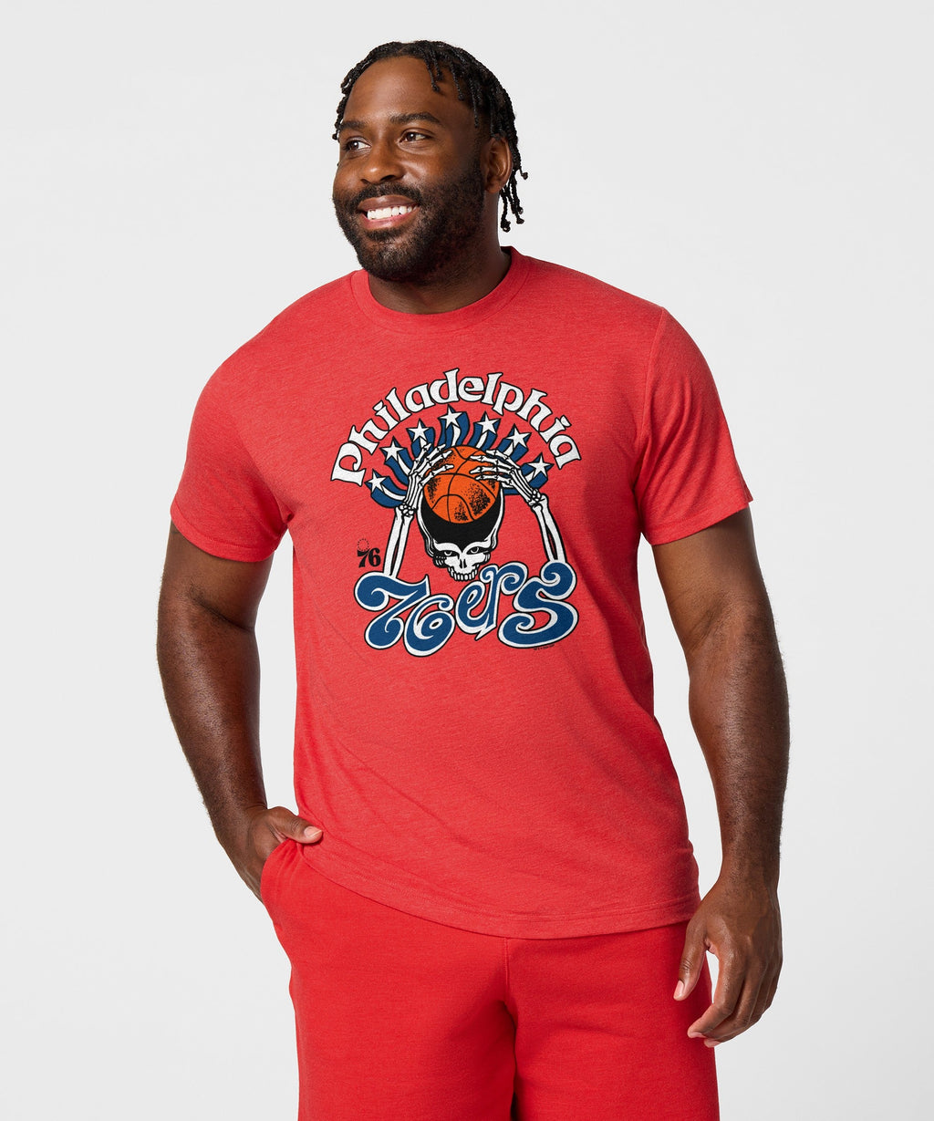 NBA x Grateful Dead x 76ers Skull