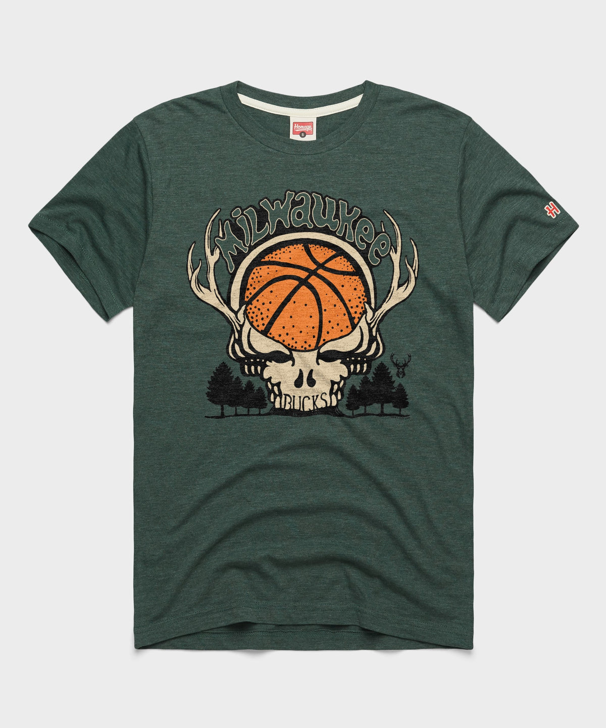 NBA x Grateful Dead x Bucks Skull