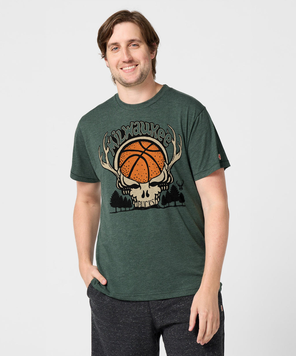 NBA x Grateful Dead x Bucks Skull