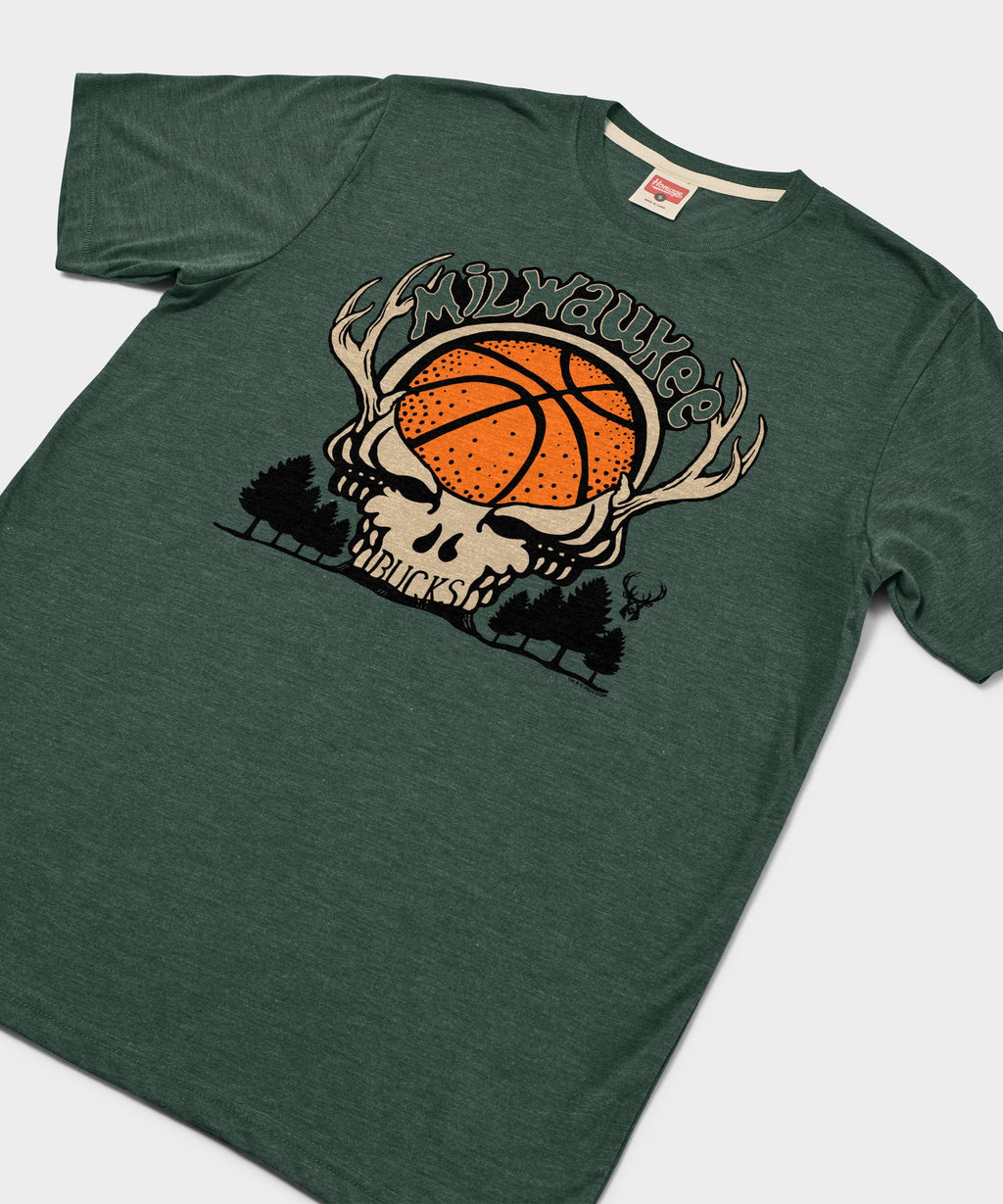 NBA x Grateful Dead x Bucks Skull
