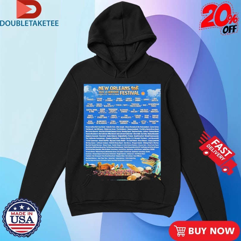 New Orleans Jazz And Heritage Festival Music Lineup On April 23 to May 3 2026 Shirts