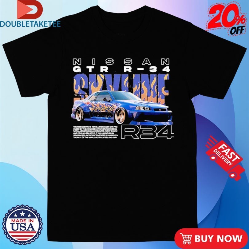 Nissan Skyline R34 Car Shirts