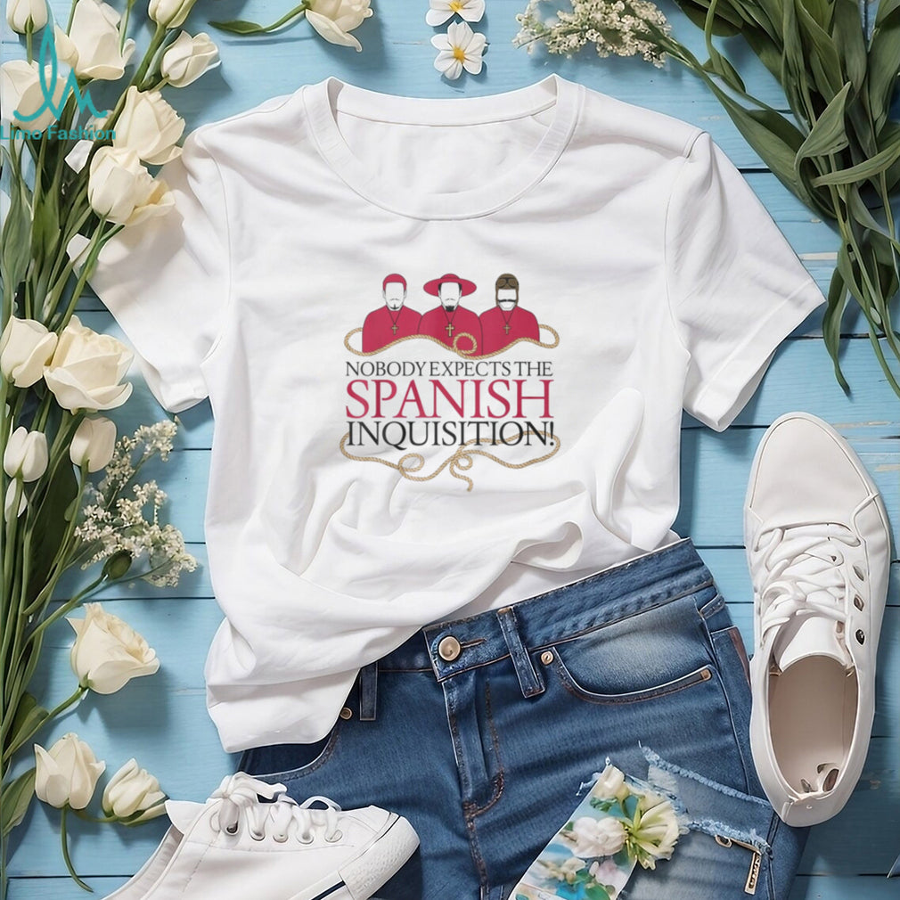 Nobody Expects The Spanish Inquisition Minimalist T Shirt Cardinal Trio