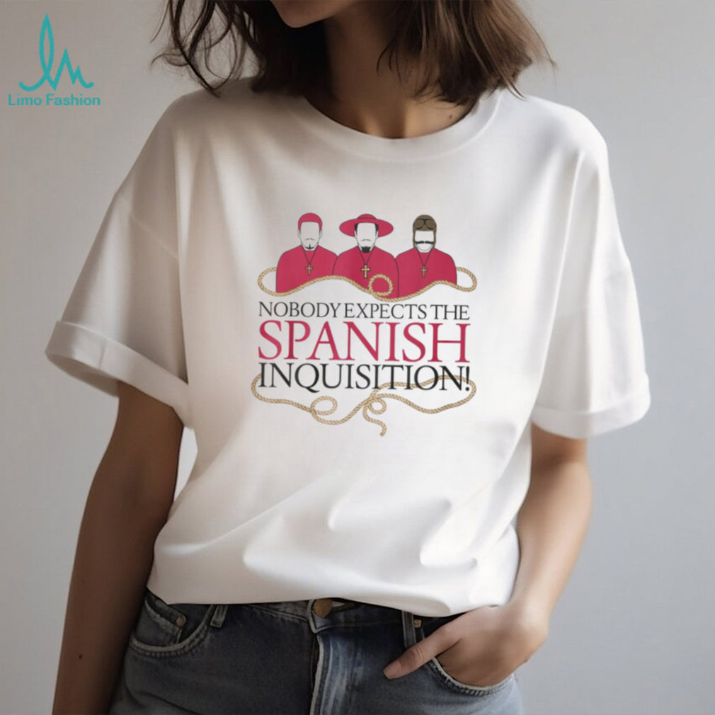 Nobody Expects The Spanish Inquisition Minimalist T Shirt Cardinal Trio