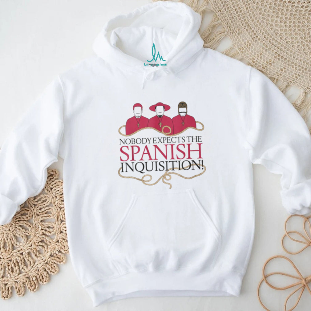 Nobody Expects The Spanish Inquisition Minimalist T Shirt Cardinal Trio