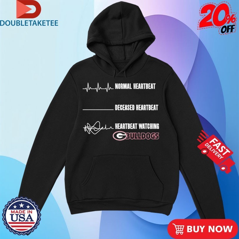Normal Heartbeat Deceased Heartbeat Heartbeat Watching Georgia Bulldogs Shirts