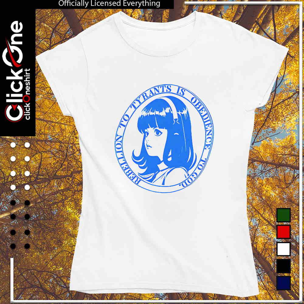 Nous Research rebellion to tyrants is obedience to god shirt