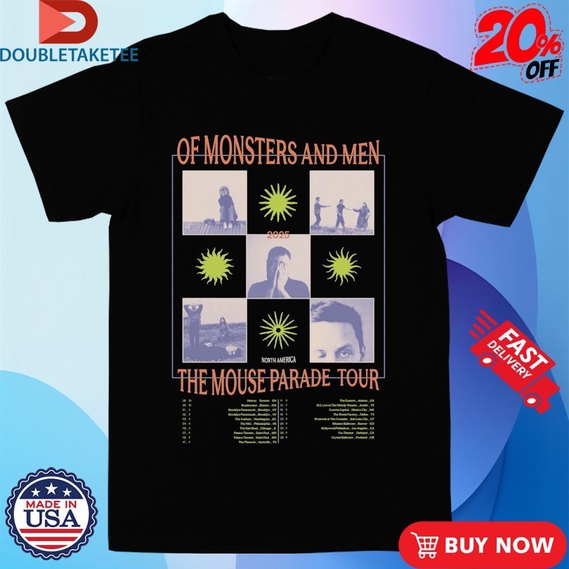 Of Monsters And Men The Mouse Parade 2025 Tour Dates Shirts