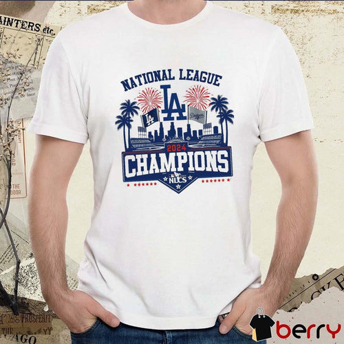 2024 Los Angeles Dodgers MLB National League NLCS Champions MLB Cityline Vintage t-shirt