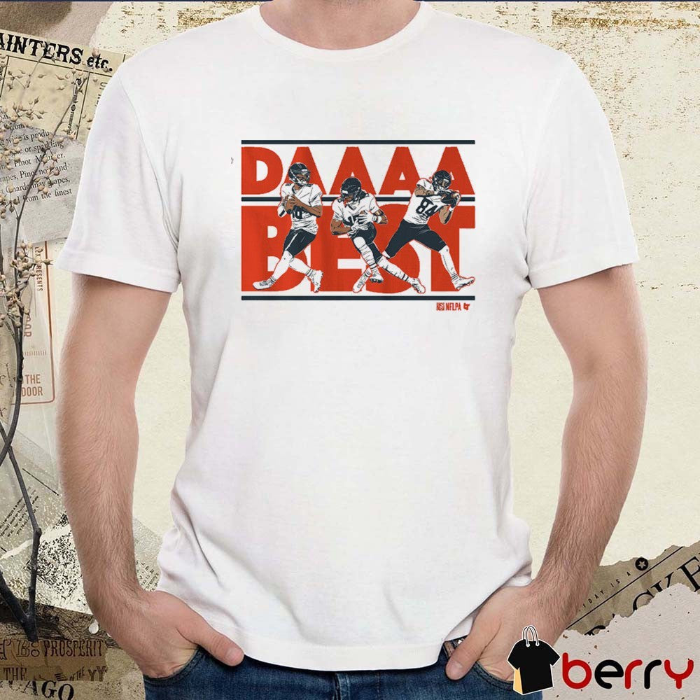 2025 Caleb Williams, Rome Odunze, and Colston Loveland Daaaaaaaaa Best Chicago Bears NFL t-shirt