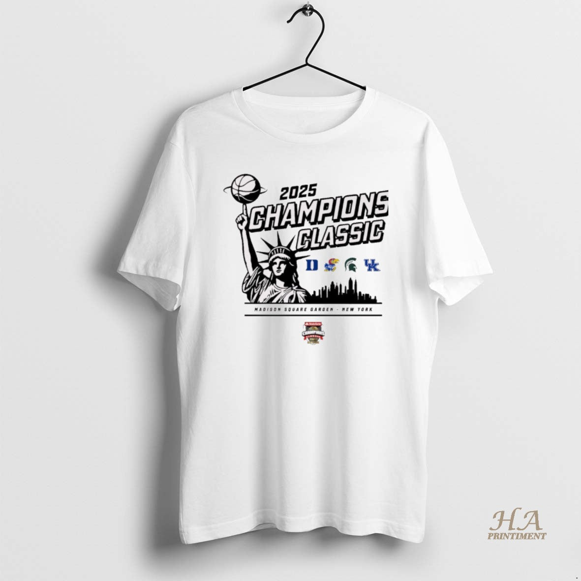 Official 2025 Champions Classic Duke Kansas Michigan State And Kentucky Madison Square Garden New York T-Shirts, Hoodie,...