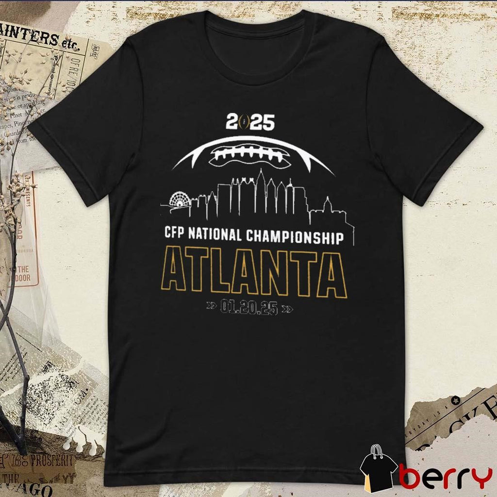 2025 College Football Playoff National Championship Atlanta Back Logo 01.20.25 t-shirt