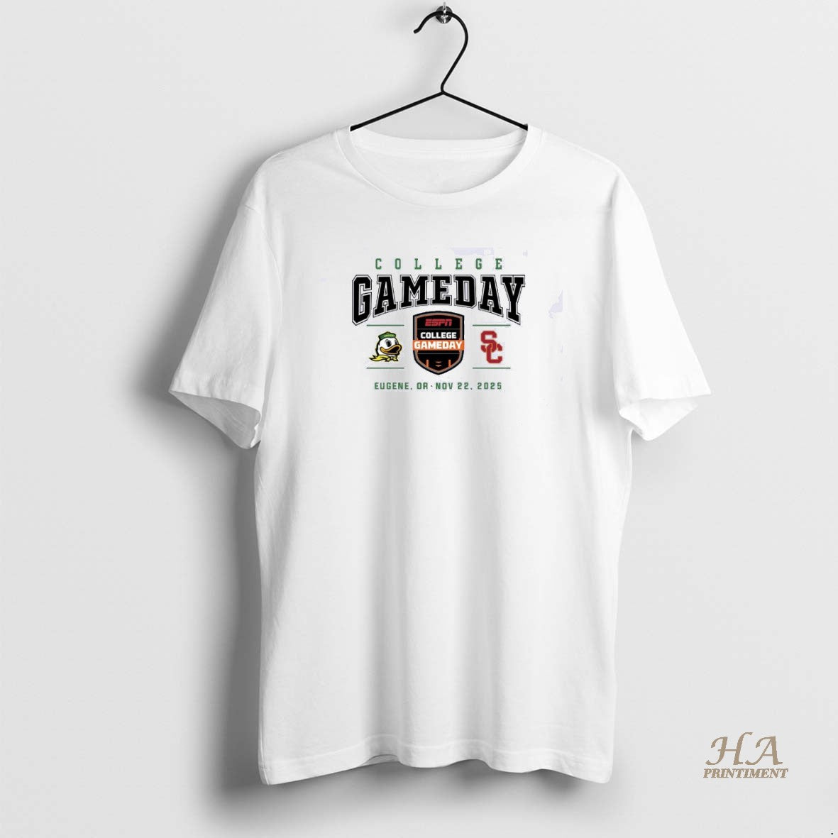 Official 2025 College Gameday Oregon Vs Usc Football Logo T-Shirts, Hoodie, Sweatshirt | InkNestWear.com