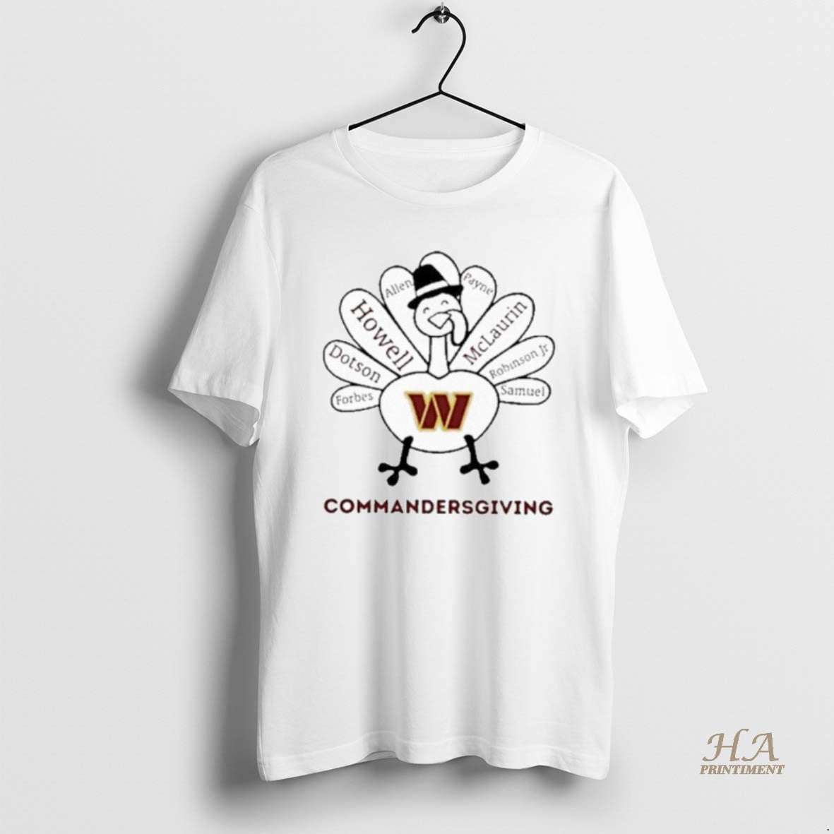 Official 2025 Commandersgiving Washington Commanders X Thanksgiving T-Shirts, Hoodie, Sweatshirt | InkNestWear.com