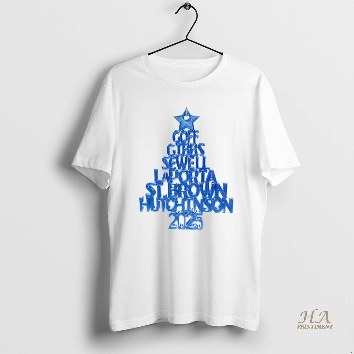 Official 2025 Detroit Lions Christmas Tree T-Shirts, Hoodie, Sweatshirt | InkNestWear.com