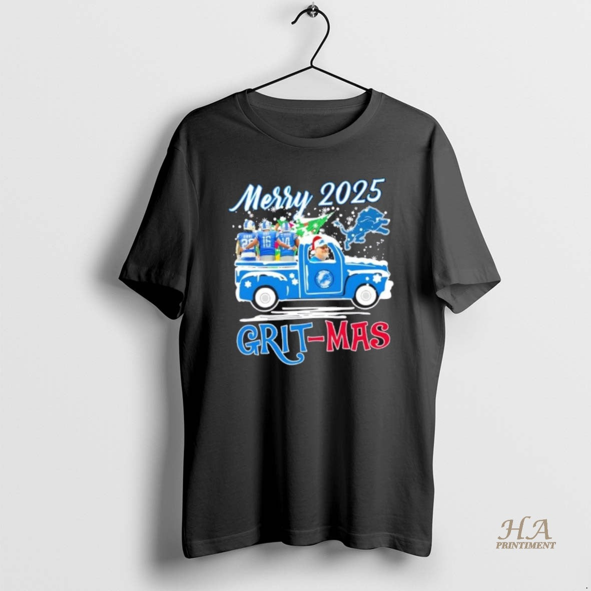 Official 2025 Detroit Lions Dan Campbell And Players Driver Merry Grit Mas T-Shirts, Hoodie, Sweatshirt | InkNestWear.com