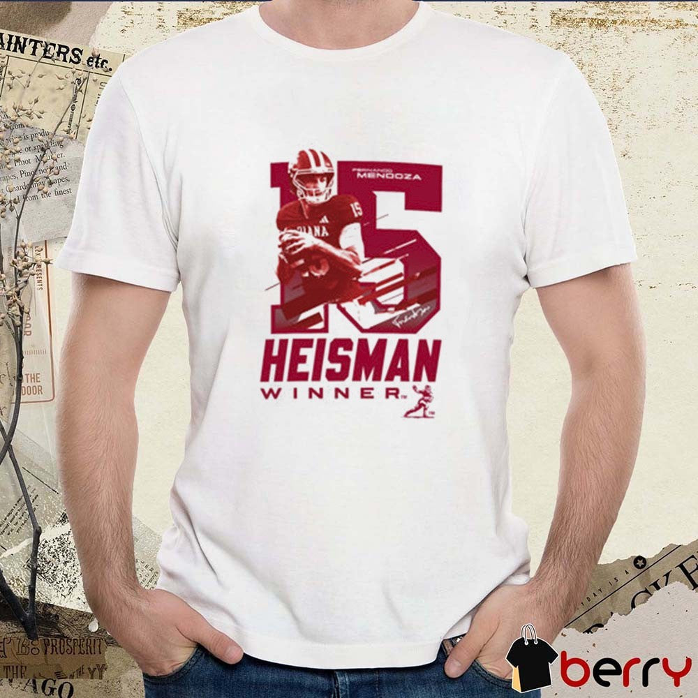 2025 Indiana Hoosiers Football Heisman Winner Fernando Mendoza Graphic t-shirt