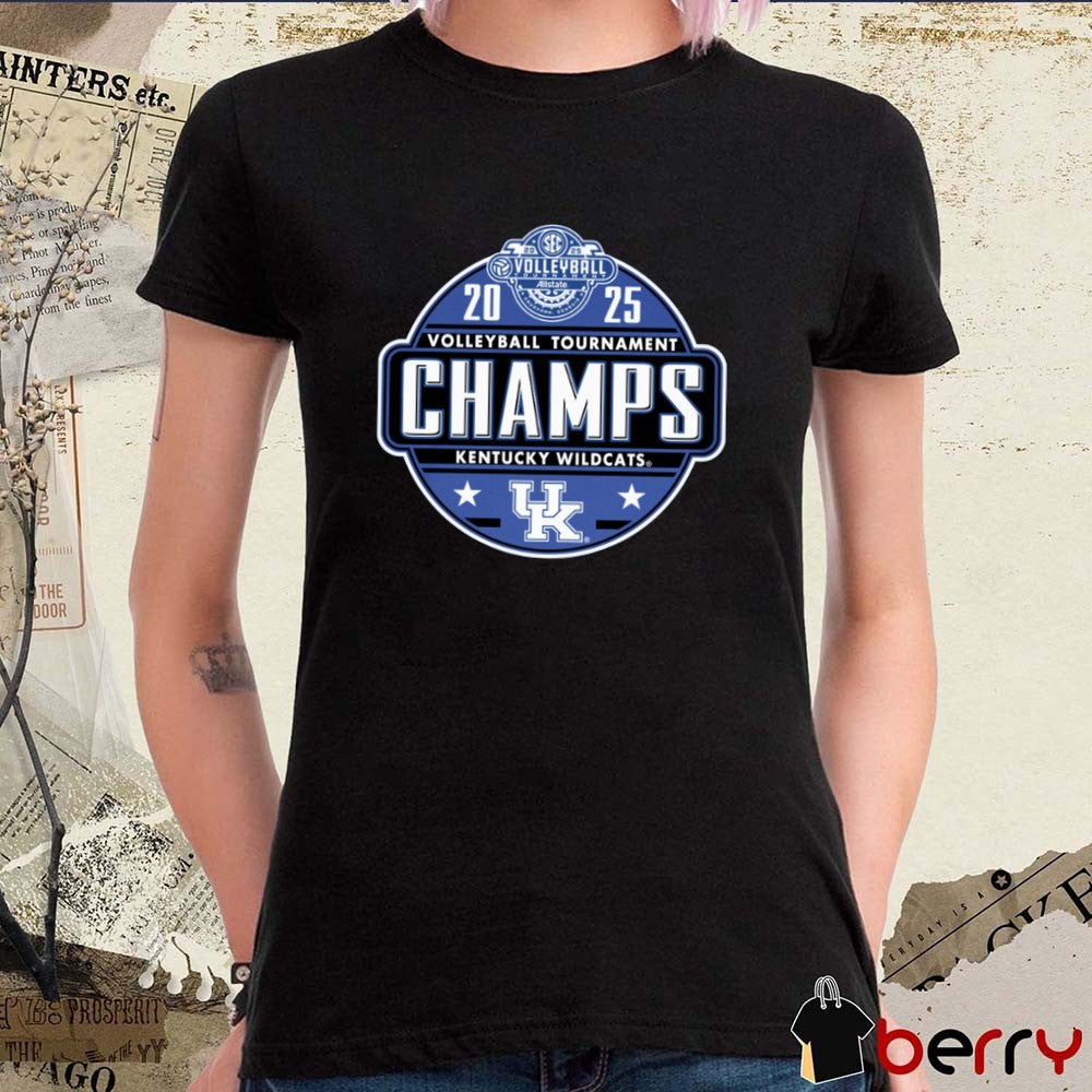 2025 Kentucky Wildcats SEC Volleyball Tournament Champions t-shirt