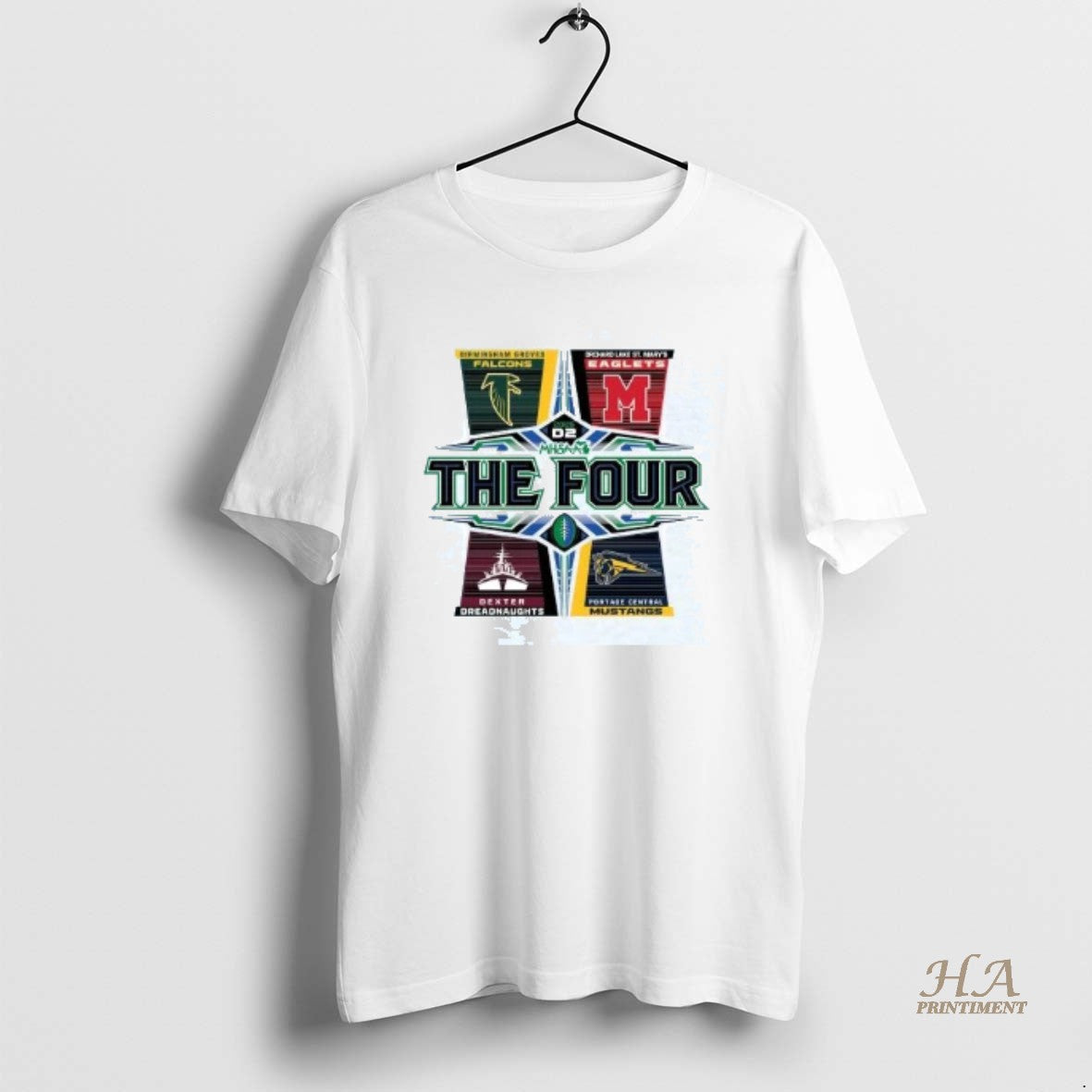 Official 2025 Mhsaa Football D2 The Four T-Shirts, Hoodie, Sweatshirt | InkNestWear.com