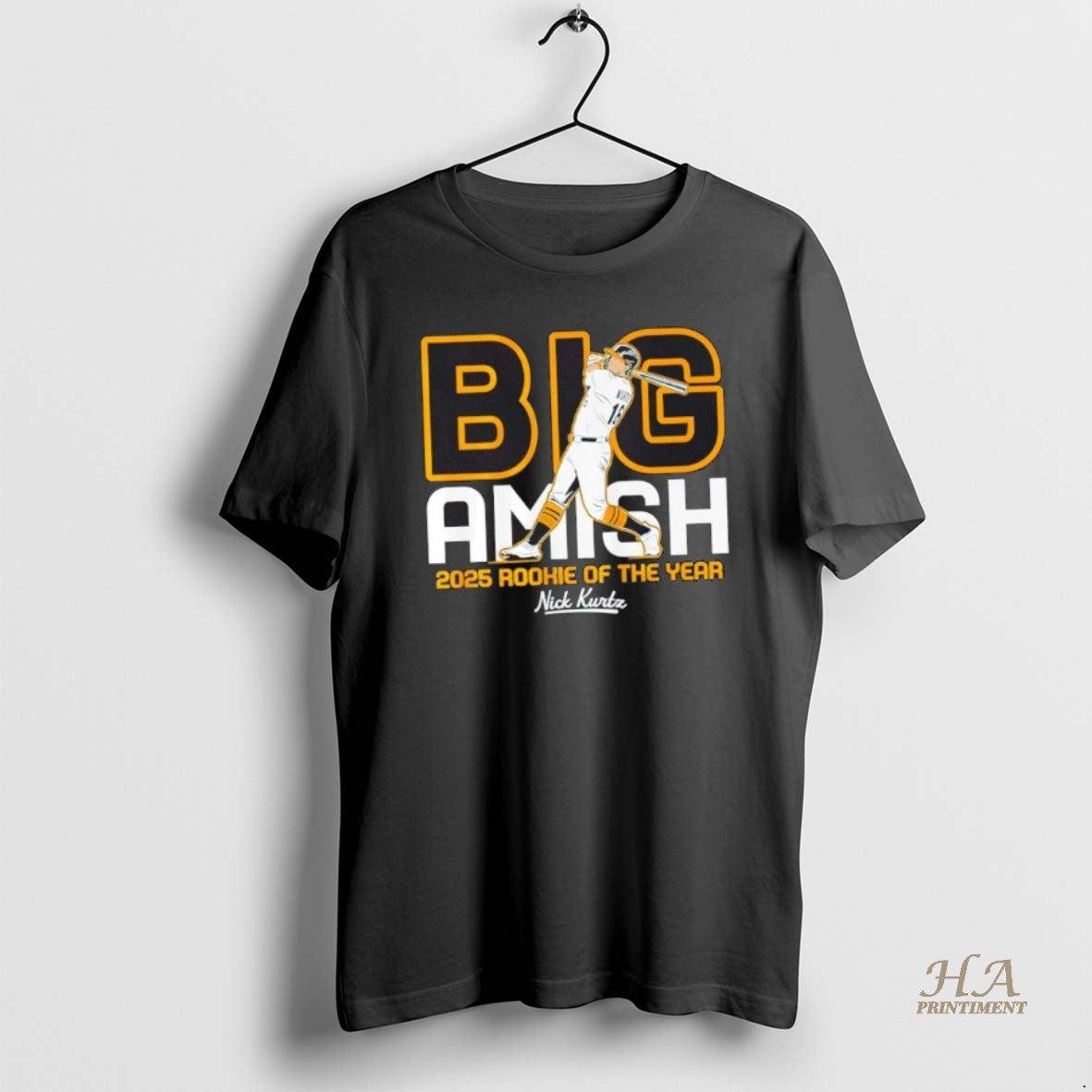 Official 2025 Sacramento Nick Kurtz Big Amish Rookie Of The Year T-Shirts, Hoodie, Sweatshirt | InkNestWear.com