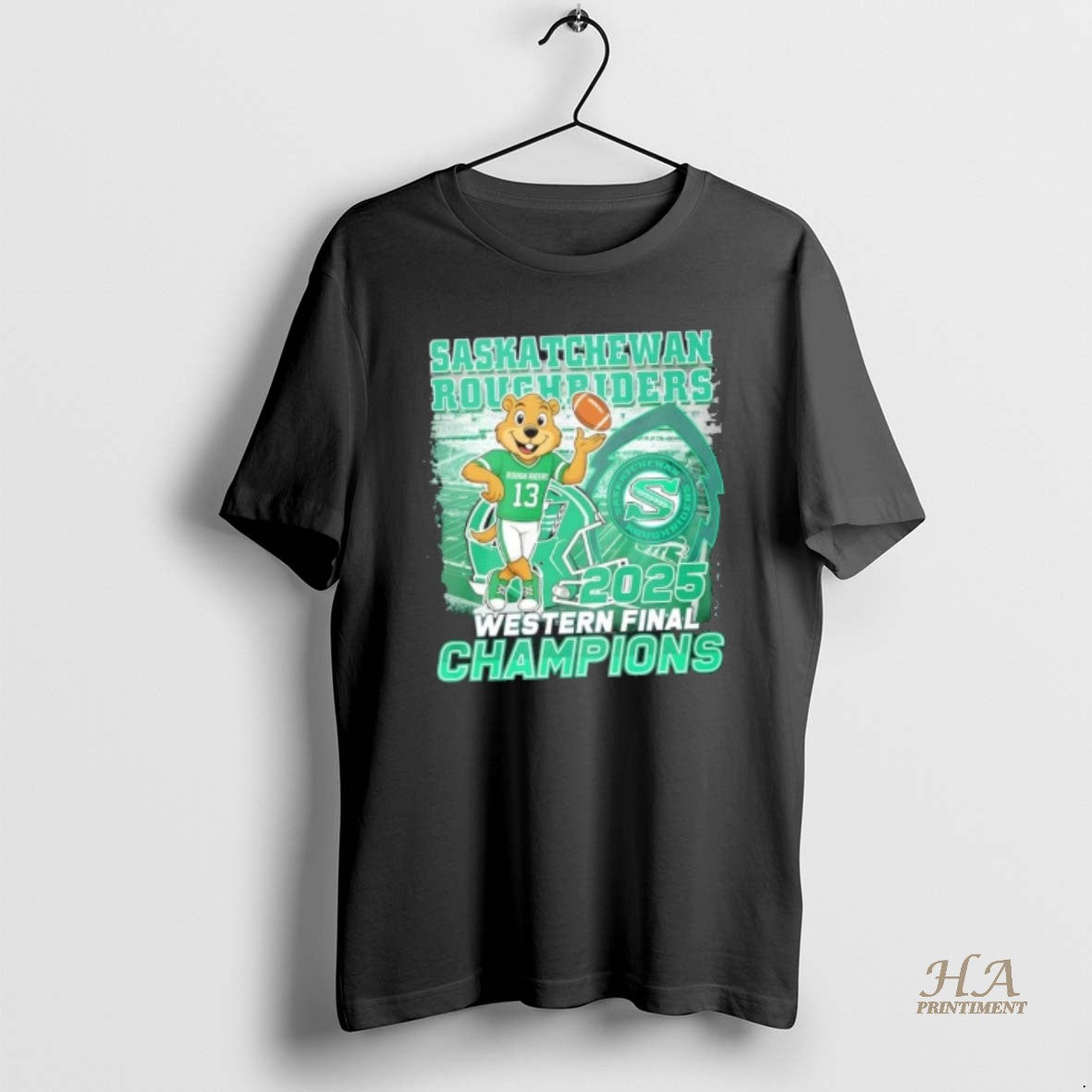 Official 2025 Western Final Champions Saskatchewan Roughriders Mascot T-Shirts, Hoodie, Sweatshirt | InkNestWear.com