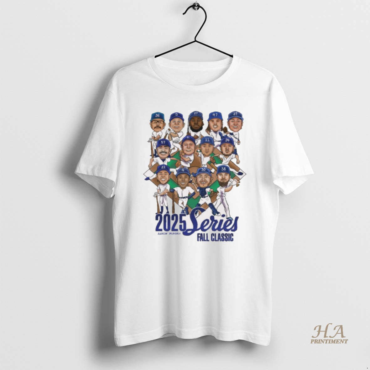 Official 2025 World Series Fall Classic Los Angeles Dodgers Defeat Toronto Blue Jays Caricatures T-Shirts, Hoodie, Sweatshirt
