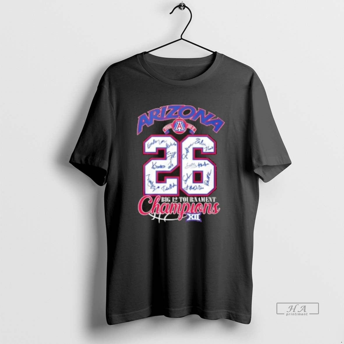 Official 2026 32 2 Arizona Wildcats Big 12 Tournament Champions All Signatures