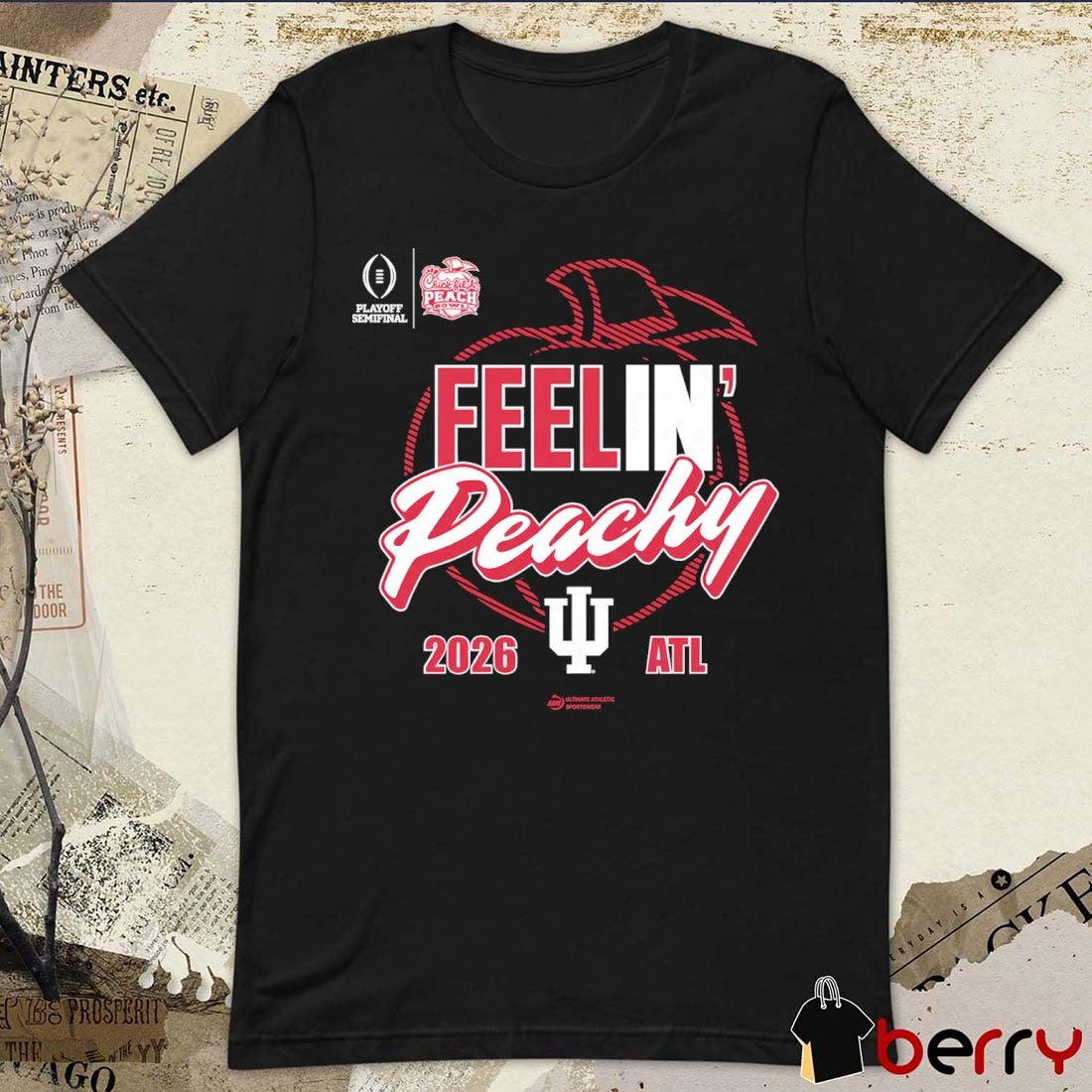 2026 Chick-fil-A Peach Bowl Indiana Hoosiers Feelin’ Peachy t-shirt