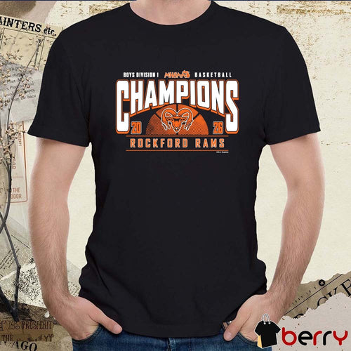 2026 MHSAA Boys Basketball D1 Champions Rockford Rams t-shirt