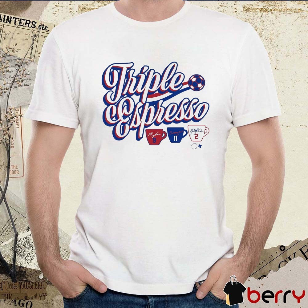 2026 Mallory Swanson, Trinity Rodman, and Sophia Wilson Triple Espresso Chicago Stars FC Signatures t-shirt