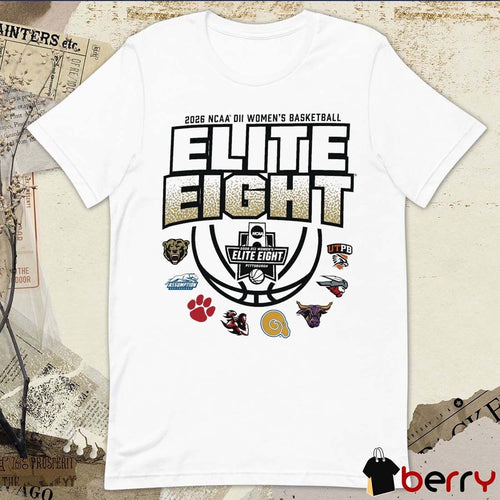 2026 NCAA Division II Women’s Basketball Elite Eight Pittsburgh, Pennsylvania All Team Logo t-shirt