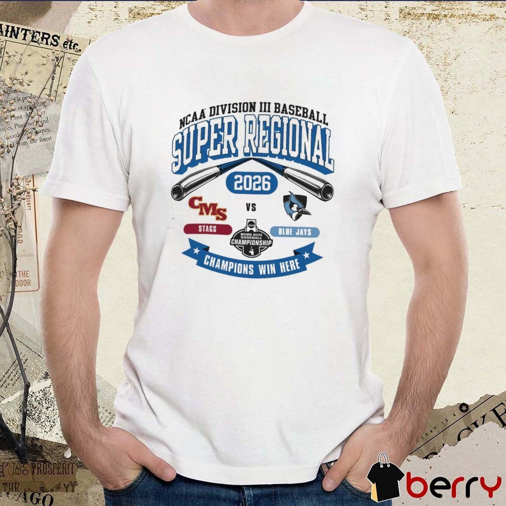 2026 NCAA Division III Baseball Super Regional Johns Hopkins Stags Vs Blue Jays t-shirt