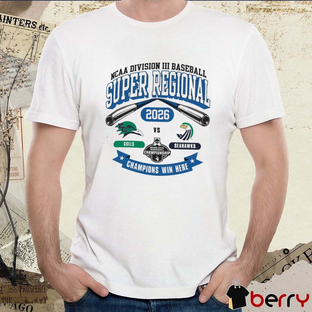 2026 NCAA Division III Baseball Super Regional Salve Regina Gulls Vs Seahawks t-shirt
