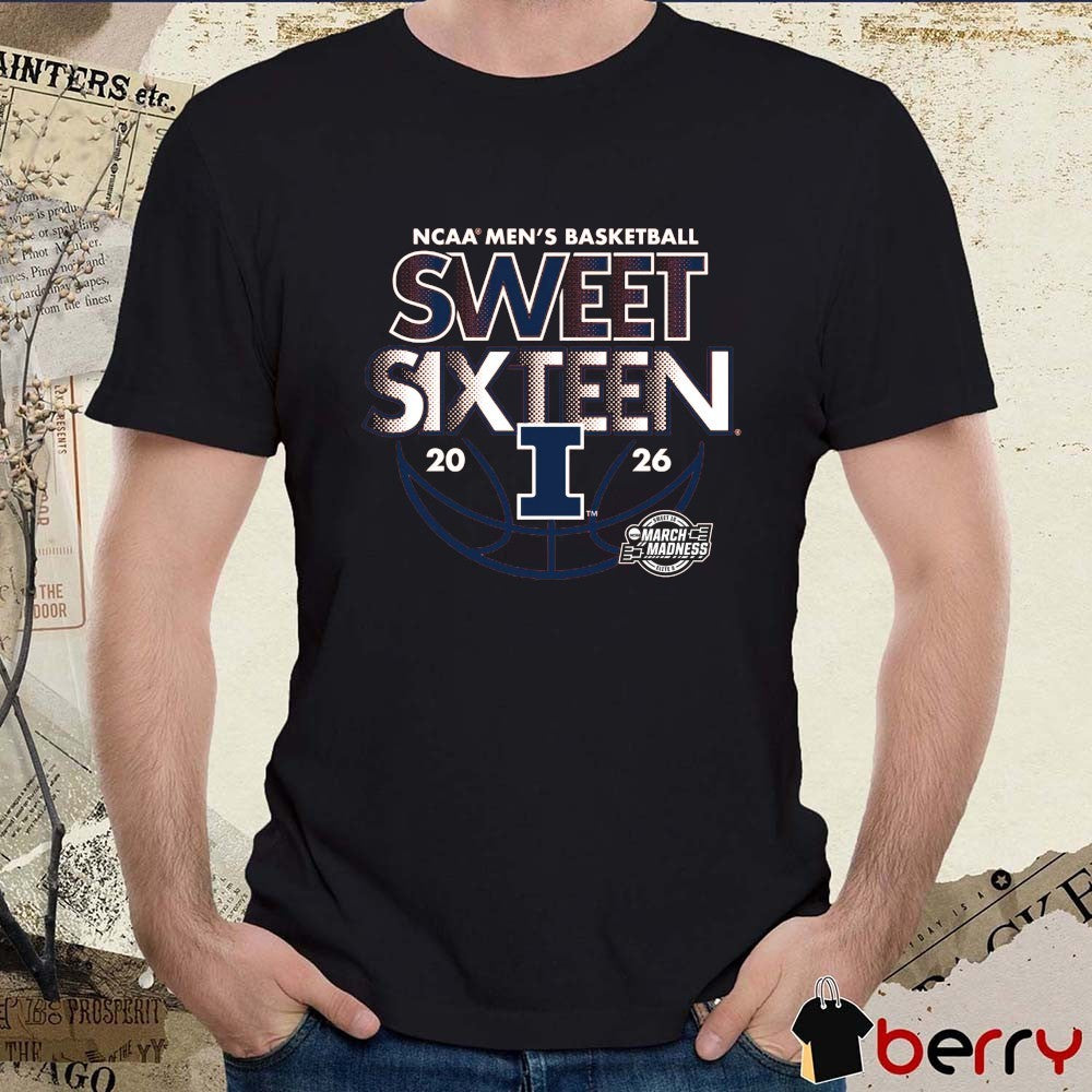 2026 NCAA Men’s Basketball Sweet Sixteen Illinois Fighting Illini t-shirt