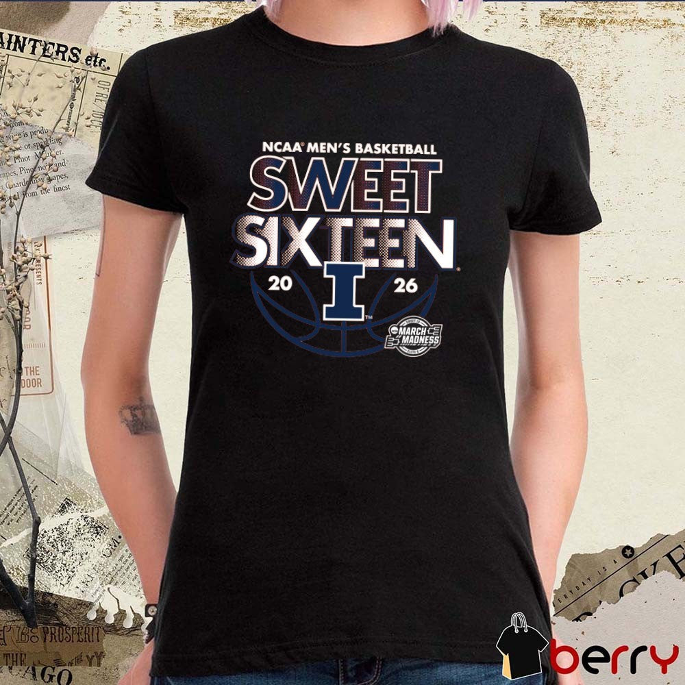 2026 NCAA Men’s Basketball Sweet Sixteen Illinois Fighting Illini t-shirt