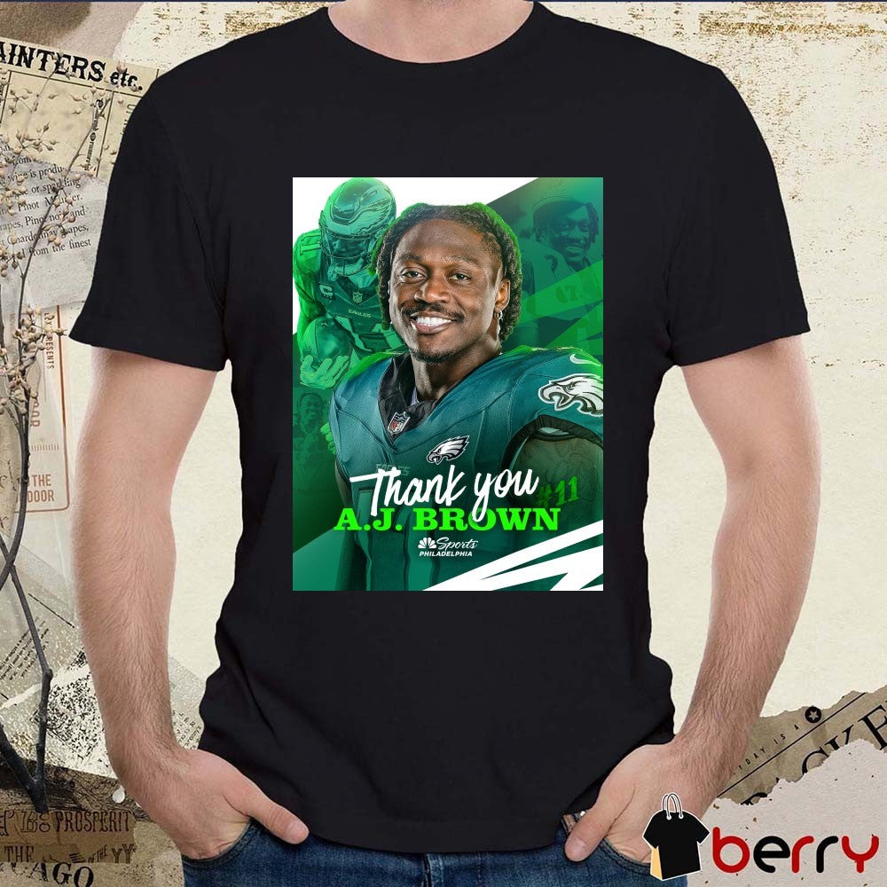 2026 NFL Philadelphia Eagles Thank You A.J. Brown Poster t-shirt
