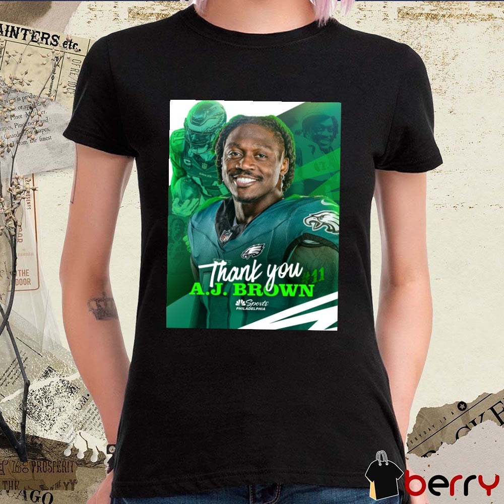 2026 NFL Philadelphia Eagles Thank You A.J. Brown Poster t-shirt