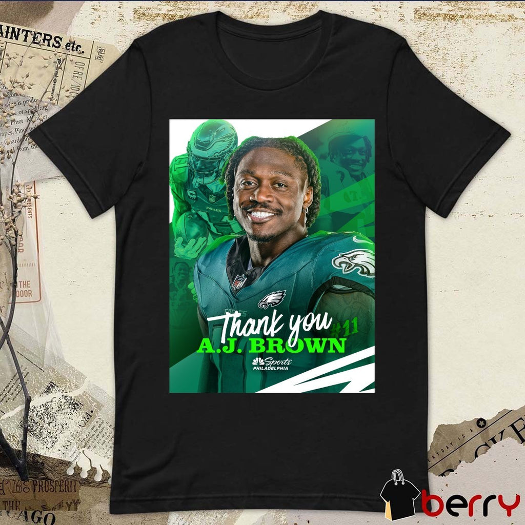 2026 NFL Philadelphia Eagles Thank You A.J. Brown Poster t-shirt