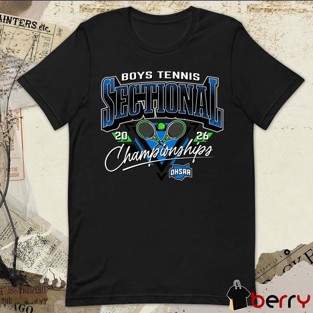 2026 OHSAA Boys Tennis Sectionals Championships Logo t-shirt