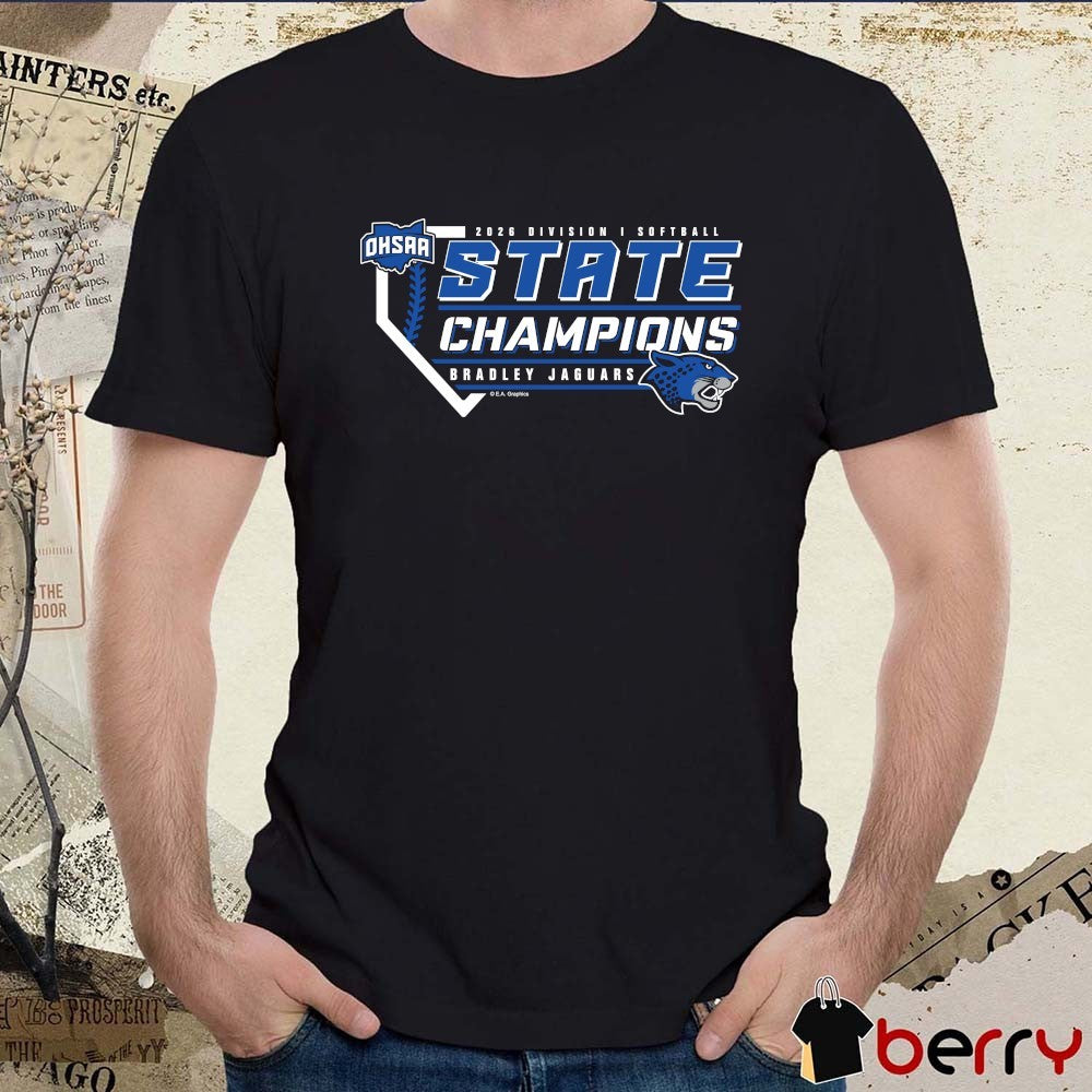 2026 OHSAA Softball Division I State Champions Bradley Jaguars t-shirt