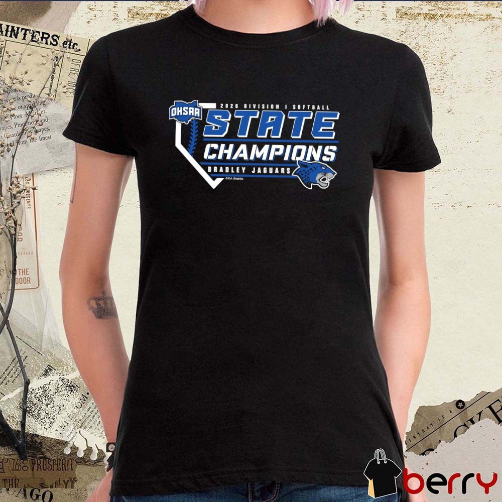 2026 OHSAA Softball Division I State Champions Bradley Jaguars t-shirt