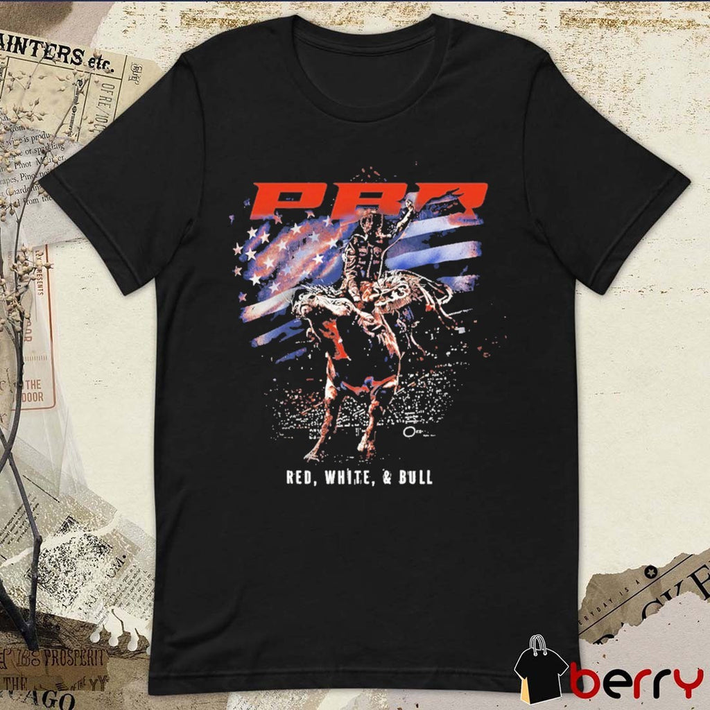 2026 PBR Professional Bull Riders Red, White and Bull Spotlight t-shirt