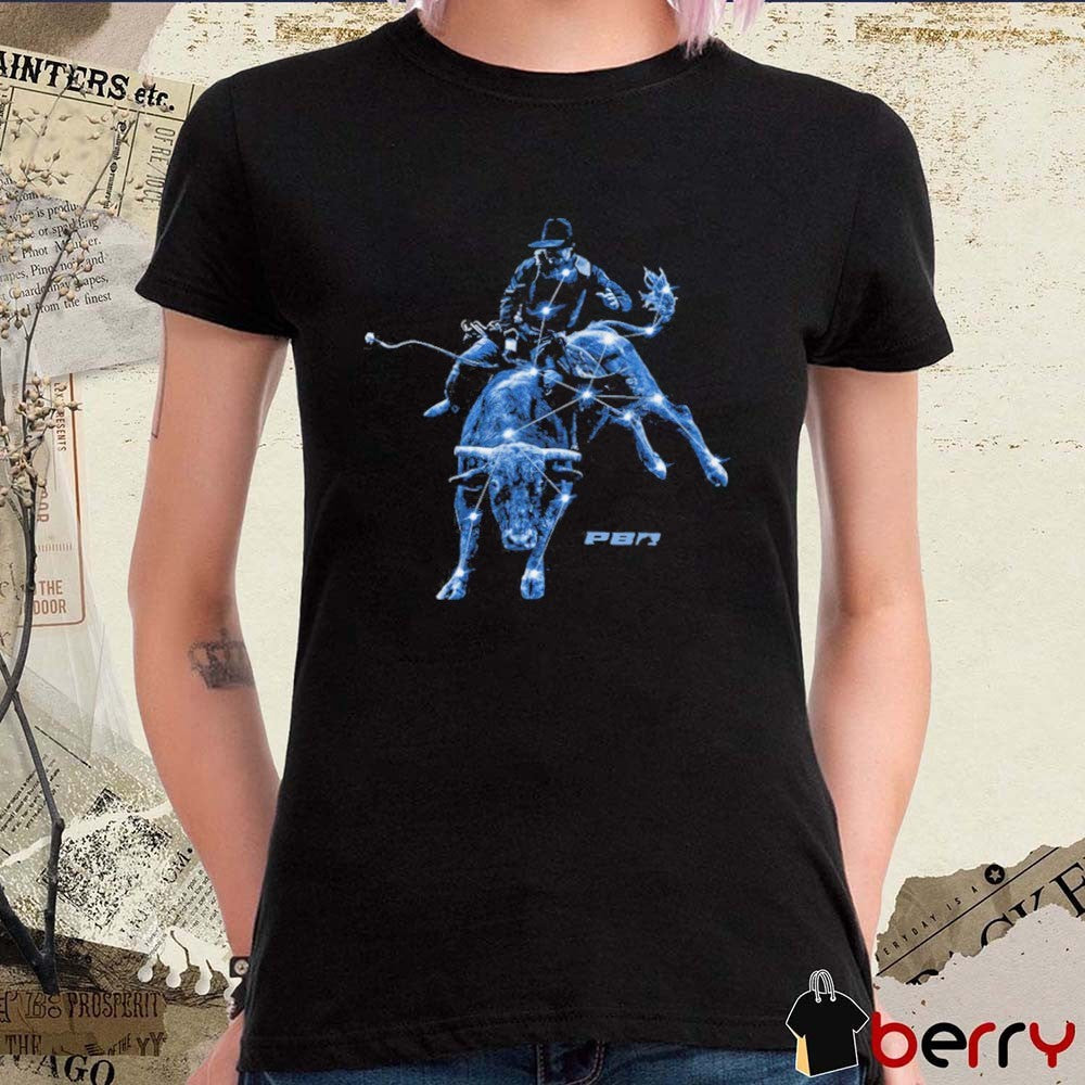 2026 PBR Space Cowboy Online Exclusive Bull Rider Graphic t-shirt