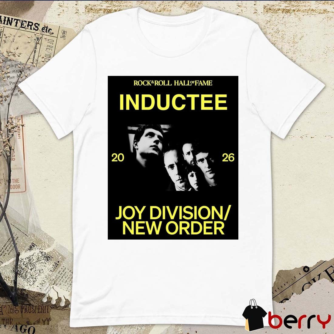 2026 Rock & Roll Hall of Fame nominees Joy Division New Order Poster t-shirt